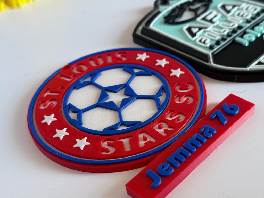 Custom 3D Printed sports Bag Tag