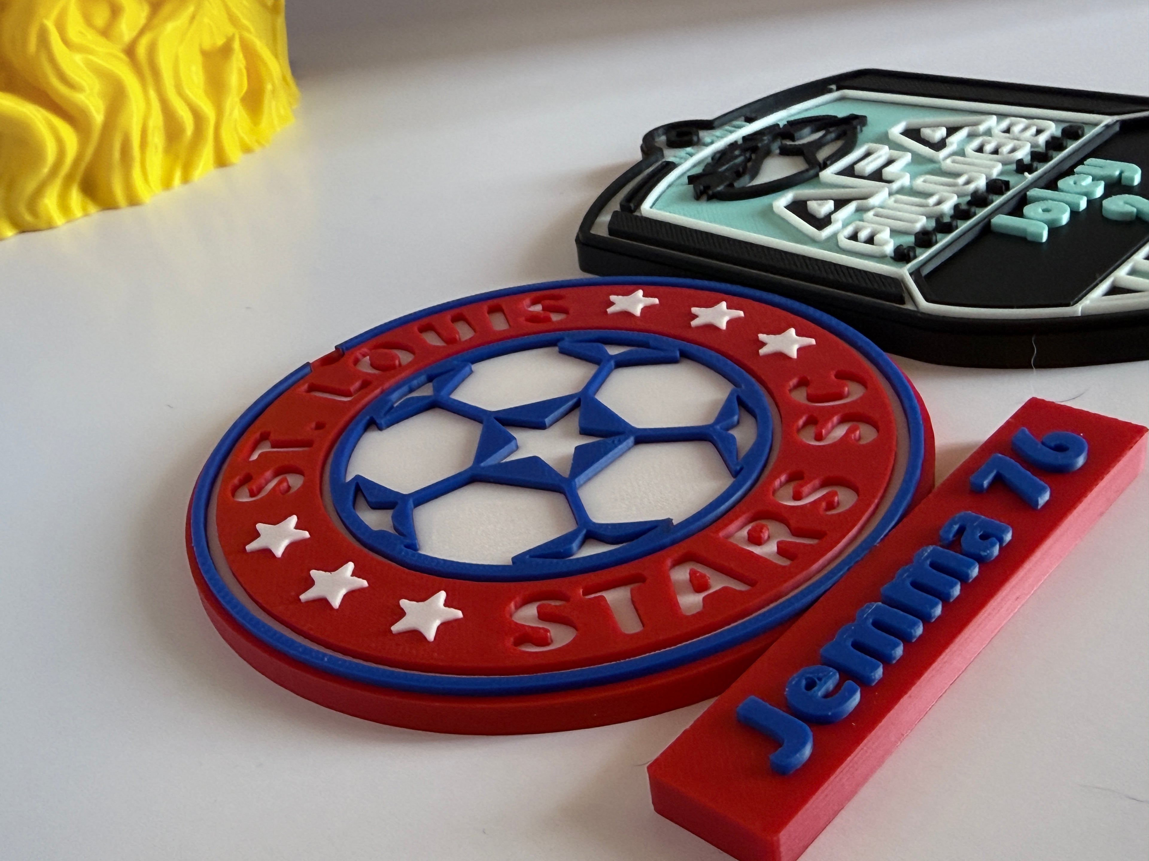 Custom 3D Printed sports Bag Tag
