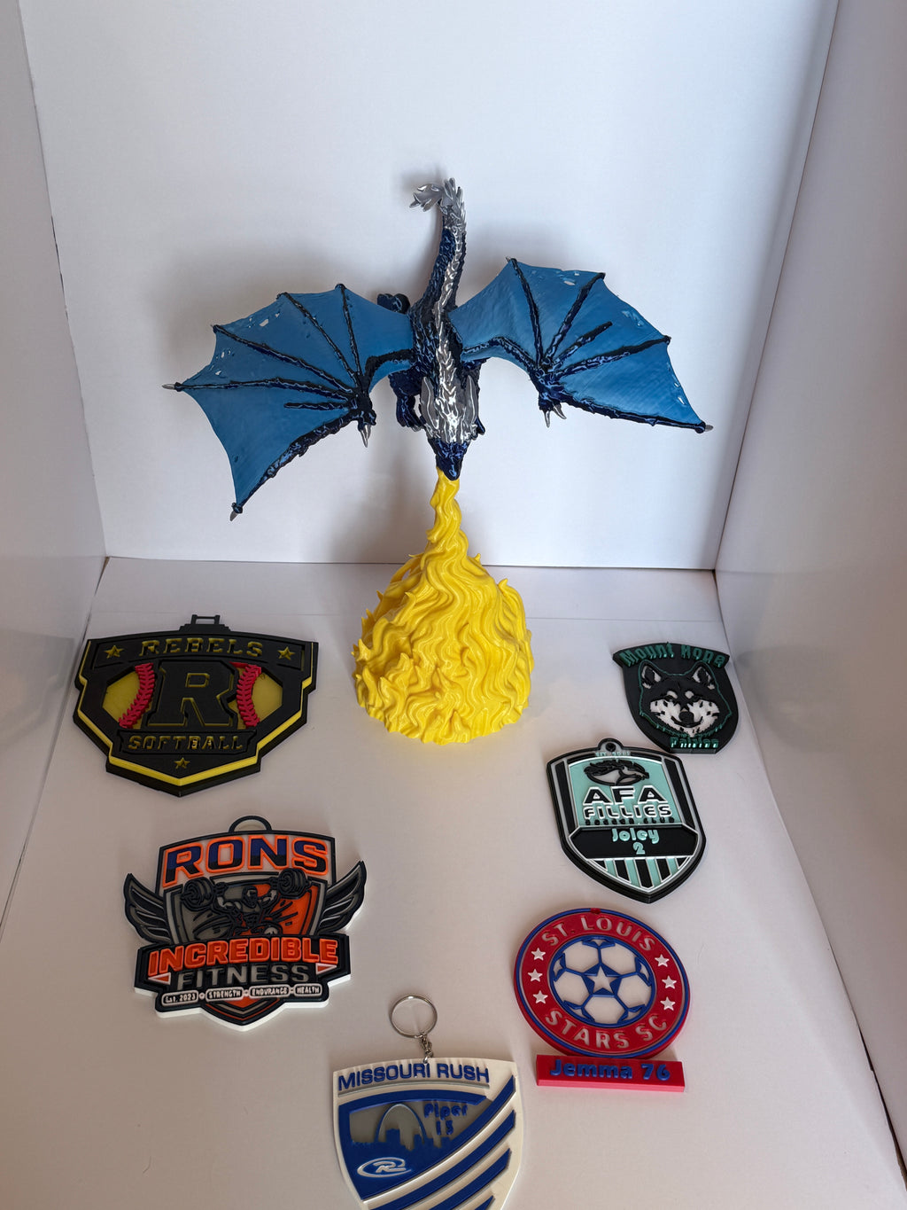 Custom 3D Printed sports Bag Tag