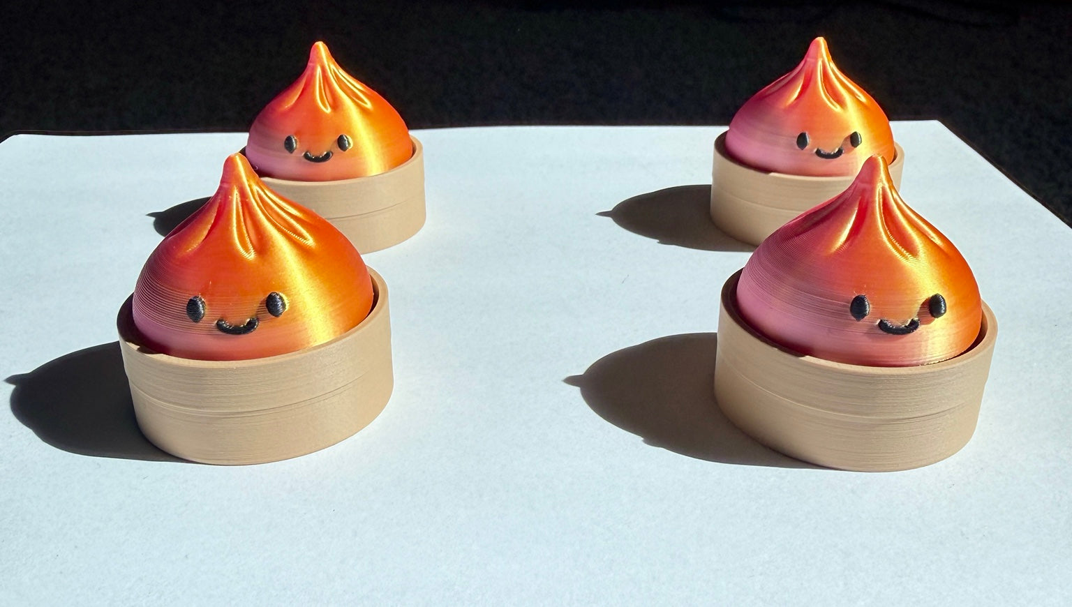 3D Printed Dumpling Fidget | Cute Clicker Toy | Sensory Desk Toy