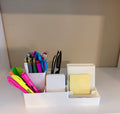Modern Desk Organizer with Phone Stand | Multi-Compartment Desktop Organizer