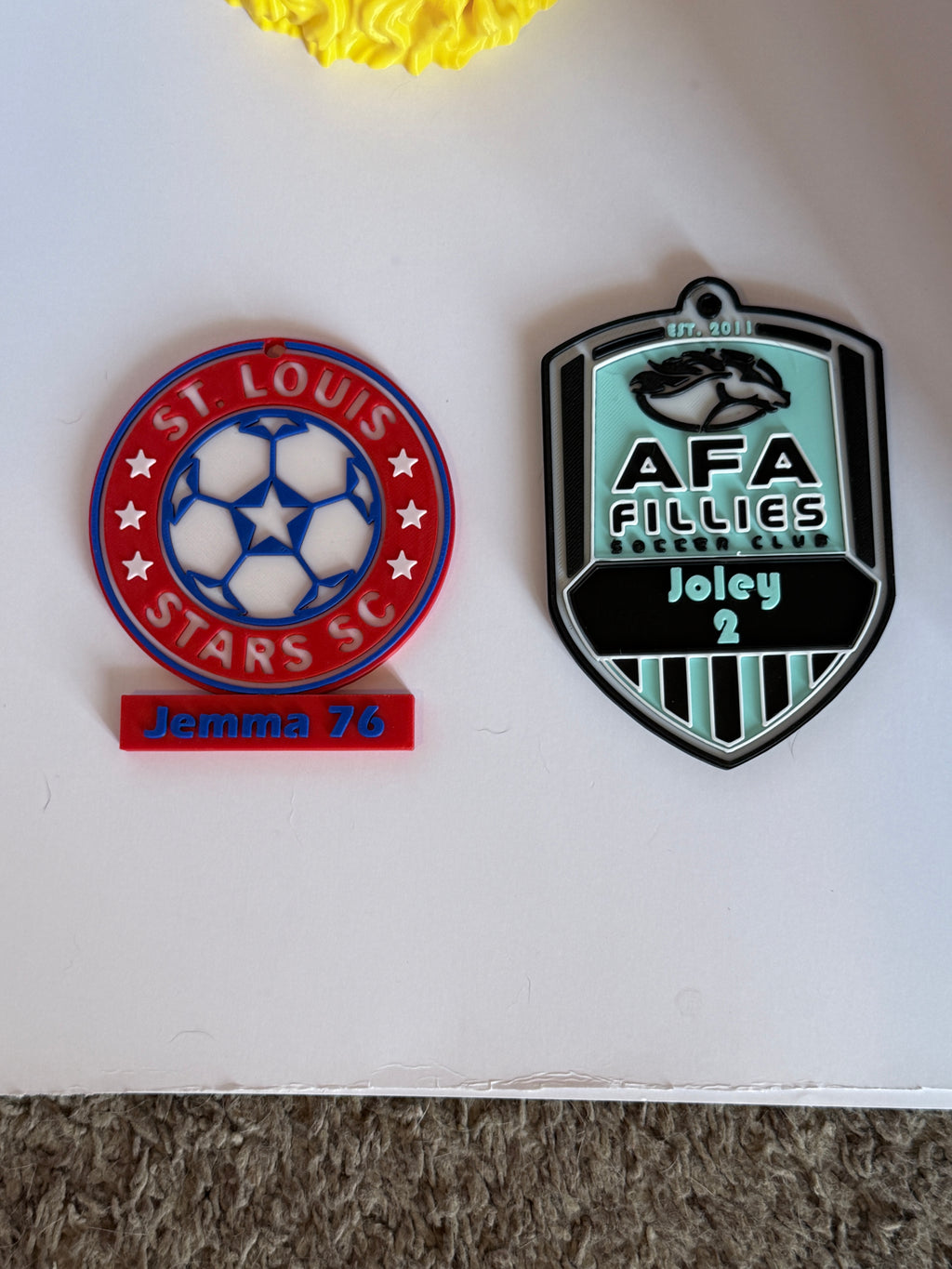 Custom 3D Printed sports Bag Tag