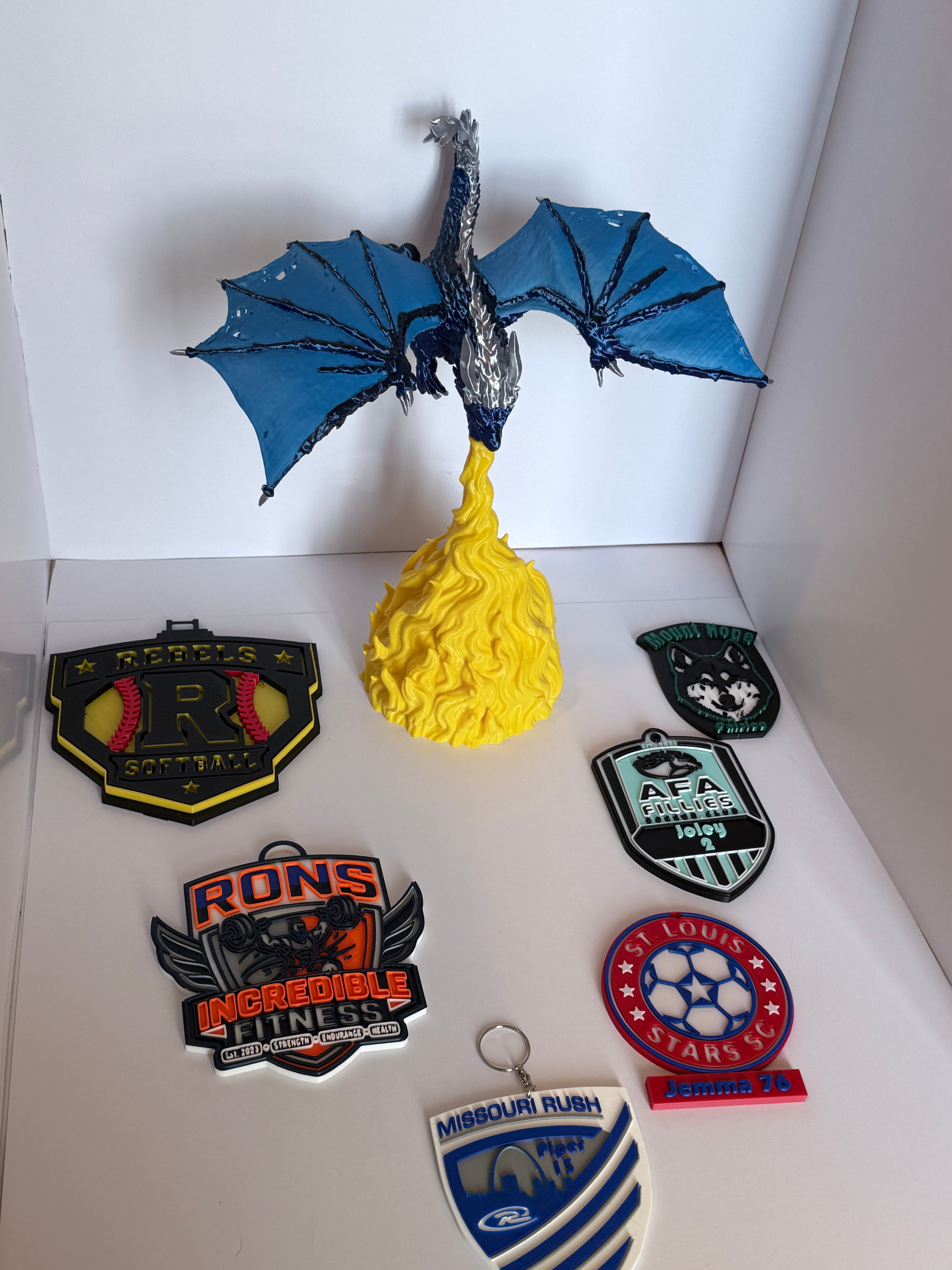 Custom 3D Printed sports Bag Tag