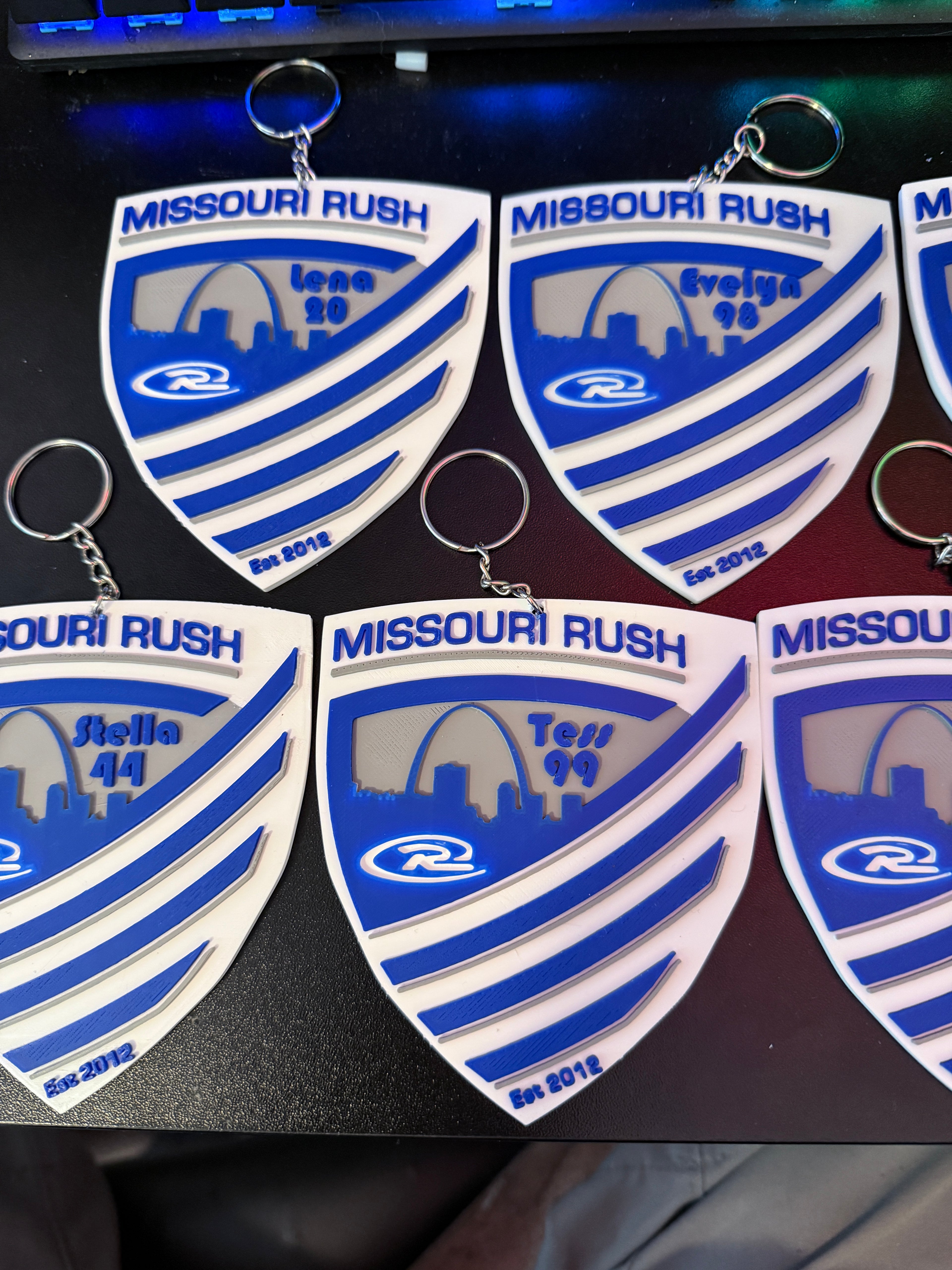 Custom 3D Printed sports Bag Tag