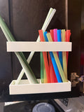 Cabinet Straw Organizer | Reusable Straw Storage Holder | Kitchen Organization