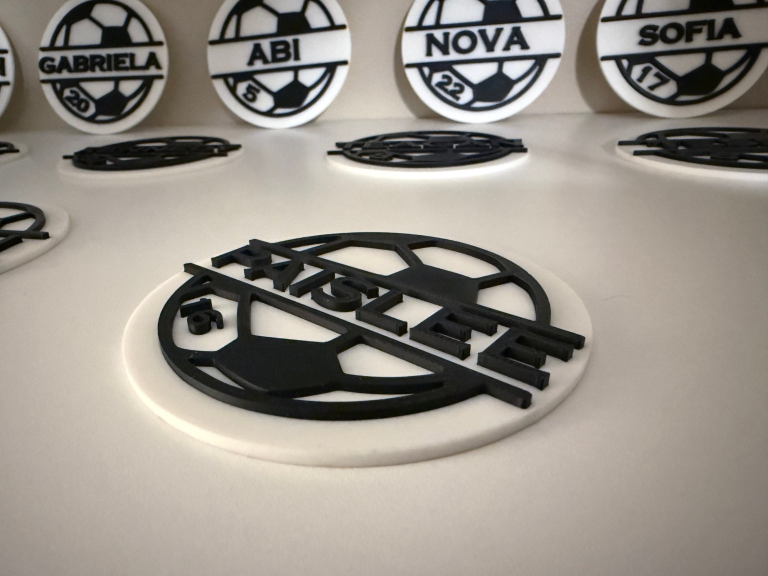 Personalized Soccer Bag Tag | Custom Name & Number | Boutte Print Lab