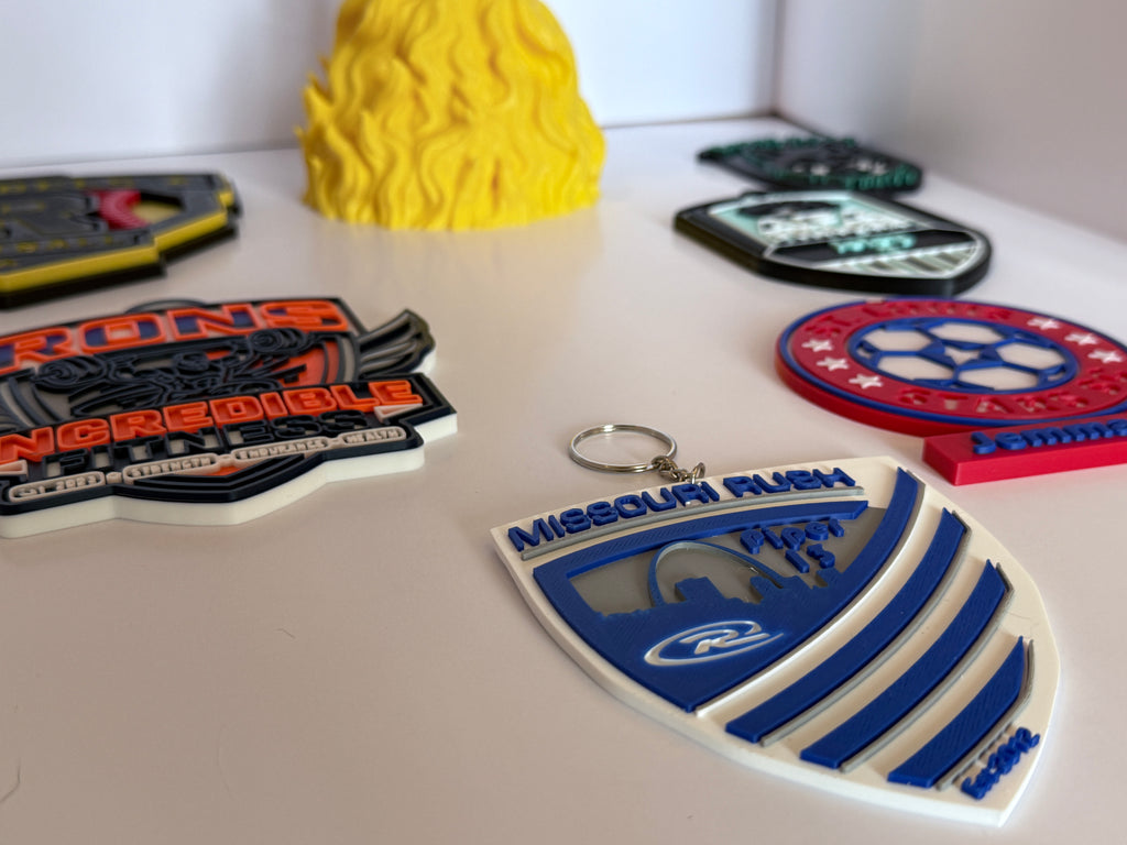 Custom 3D Printed sports Bag Tag