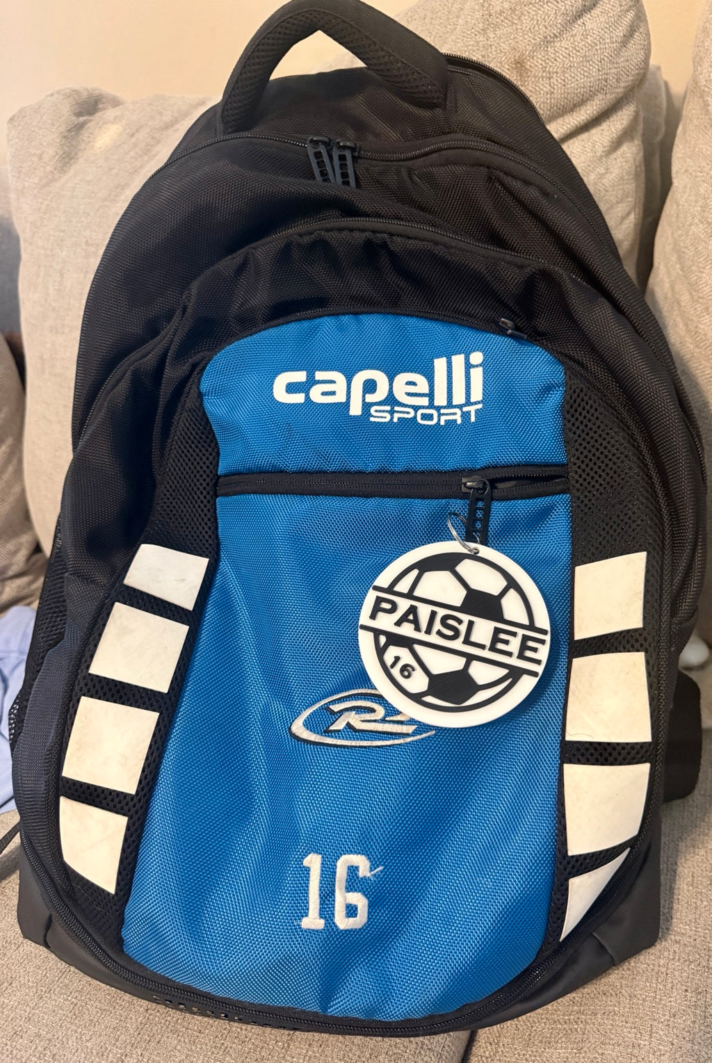 Personalized Soccer Bag Tag | Custom Name & Number | Boutte Print Lab