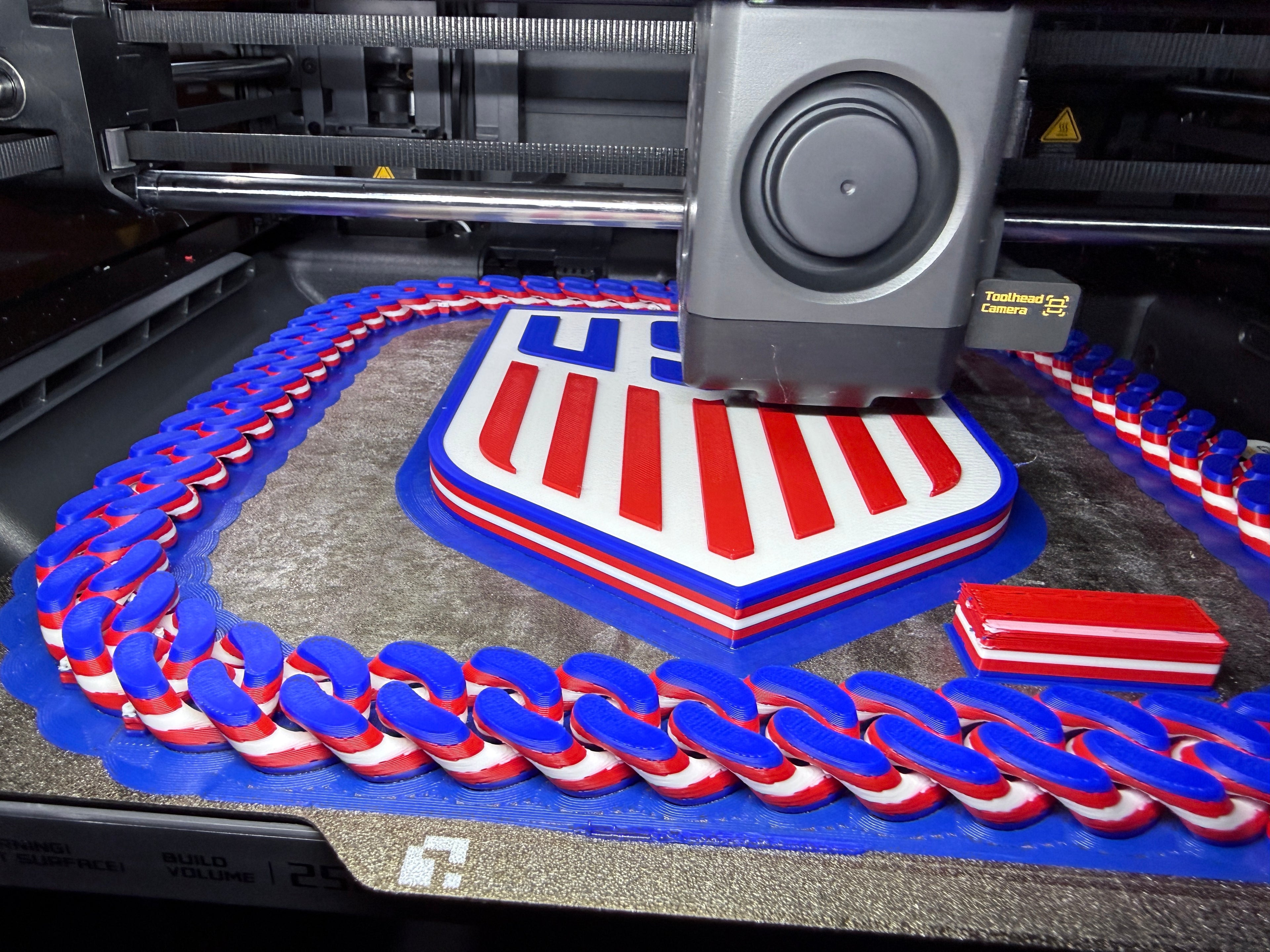 USA Hype Chain Necklace | 3D Printed Soccer Fan Chain | Team USA Sports Chain
